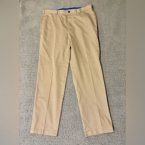 Brooks Brothers Lightweight Advantage Chino Clark Pants Mens 37x32 Khaki Stretch